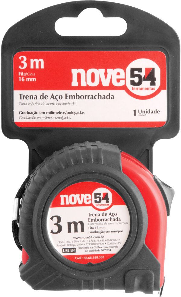 Trena de Aço Emborrachada 3m x 16mm - NOVE54 - Image 3